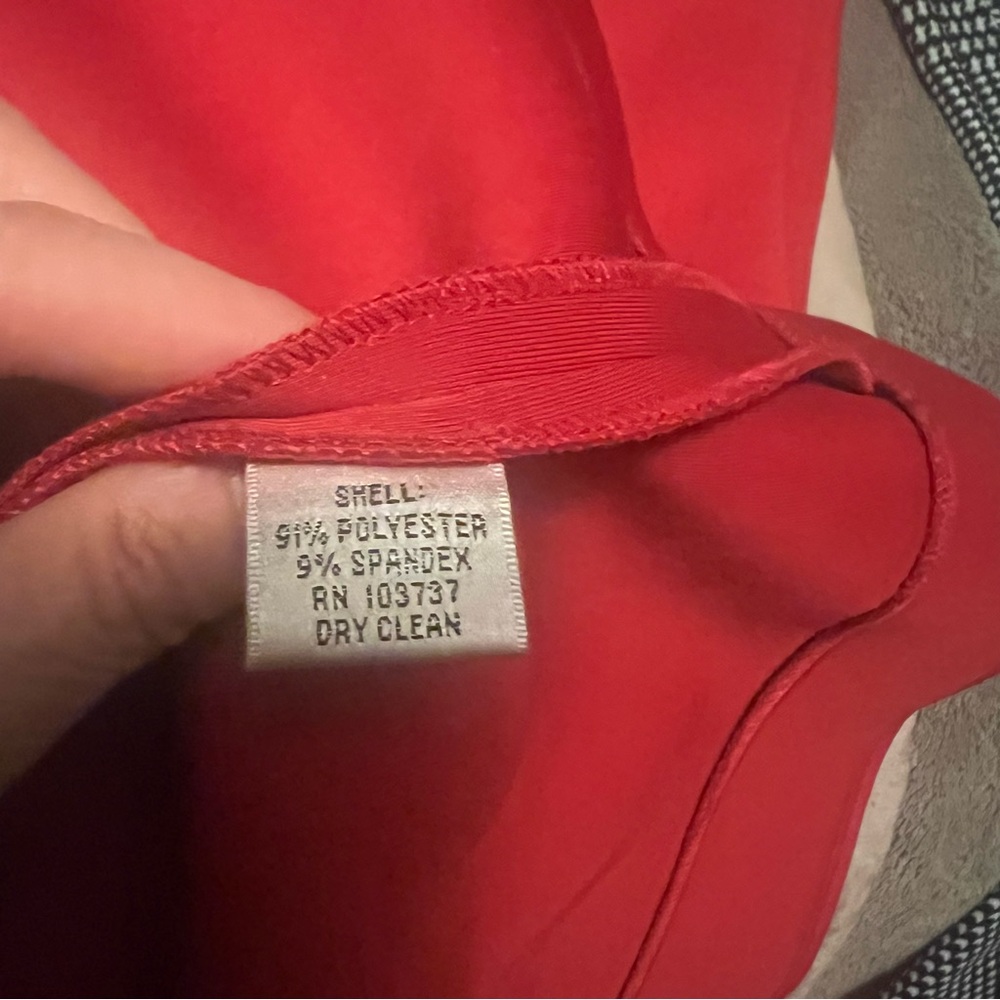 Ali Ro Red Fit and Flare Cocktail Dress - Picture 5 of 9